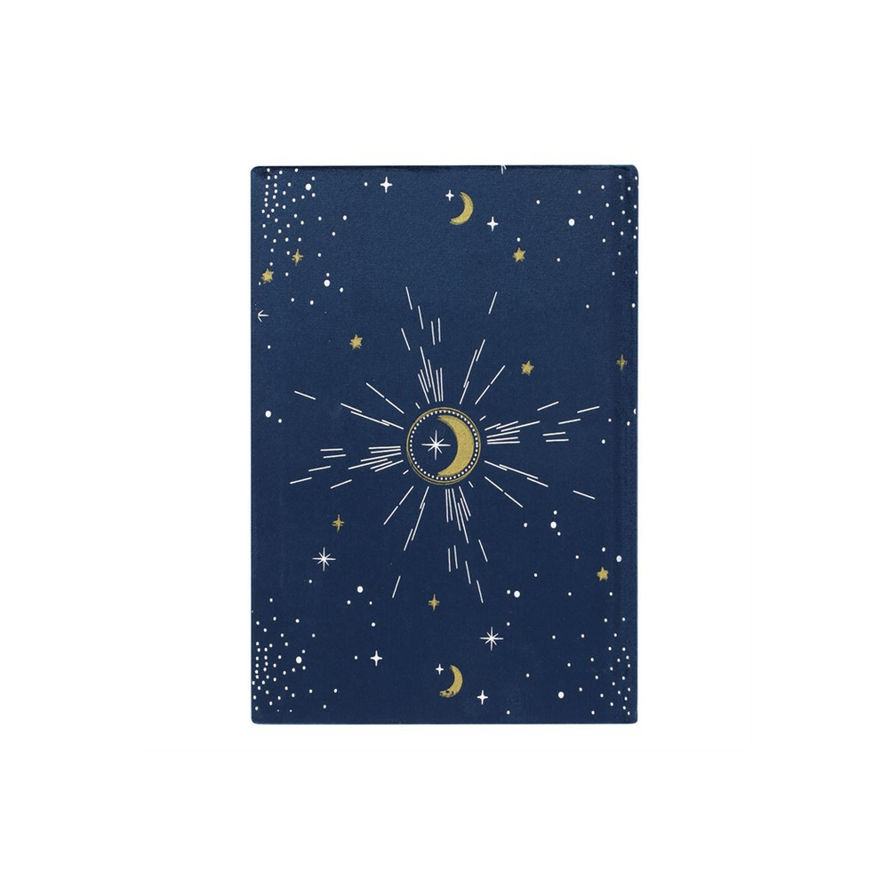 Crescent Moon Velvet Notebook - Dreams in Style - Thesoulmindspirit