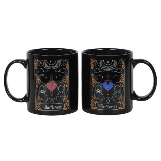 The Lovers Tarot Couples Mug Set - Share Love - Thesoulmindspirit