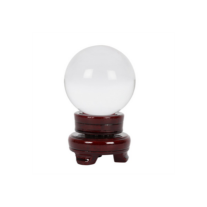 Glass Crystal Ball With Stand Enchanting Divination- 8cm