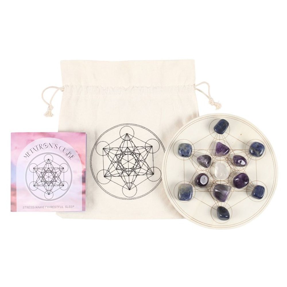 Metatron's Cube Crystal Grid Set - Sacred Geometry - Thesoulmindspirit